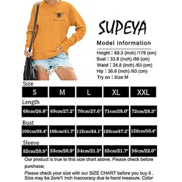 Bee Kind Shirt Women Be Kind Sweatshirt Cute Bee Graphic Shirts Funny Inspirational Casual Tops Yellow