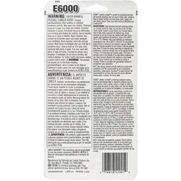 E6000 242001 Jewelry and Bead Adhesive - 1 fl oz