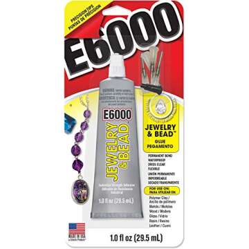 E6000 242001 Jewelry and Bead Adhesive - 1 fl oz