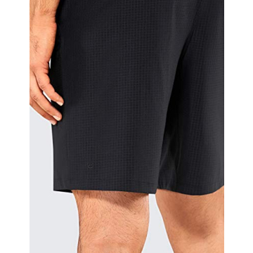 CRZ YOGA Men's Linerless Workout Shorts for Gym and Running