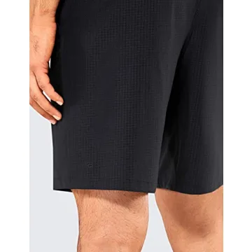 CRZ YOGA Men's Linerless Workout Shorts for Gym and Running