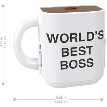 Polly Pocket x The Office Compact Playset 6 Character Dolls and 9 Accessories, Collectible Partnership Toy, Coffee Mug Exterior