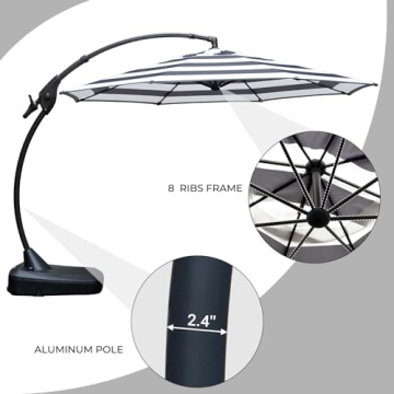 Grand Patio Large 11 FT Cantilever Umbrella for Outdoors