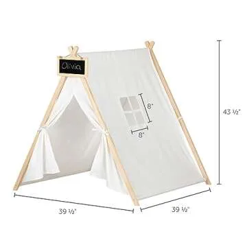 South Shore Sweedi Play Tent with Chalkboard for Kids