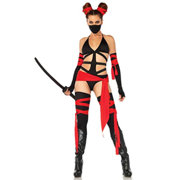 Leg Avenue 6 Piece Killer Ninja Costume Set for Women