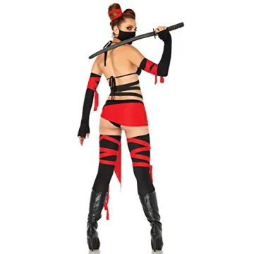 Leg Avenue 6 Piece Killer Ninja Costume Set for Women