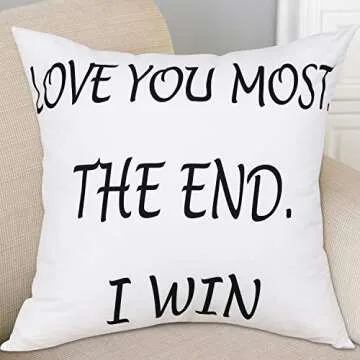 Love You Most Decorative Pillow Cover for Home Decor