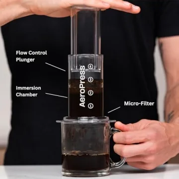 AeroPress Clear Coffee Maker for Perfect Brews on the Go