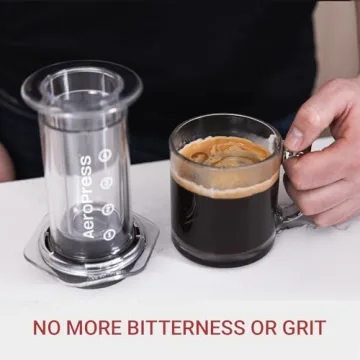 AeroPress Clear Coffee Maker for Perfect Brews on the Go
