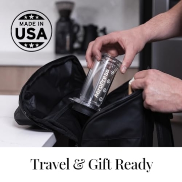 AeroPress Clear Coffee Maker for Perfect Brews on the Go