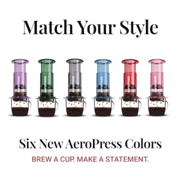 AeroPress Clear Coffee Maker for Perfect Brews on the Go