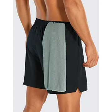 CRZ YOGA Men's Quick Dry Running Shorts - 6'' Lightweight Athletic Shorts