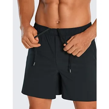 CRZ YOGA Men's Quick Dry Running Shorts - 6'' Lightweight Athletic Shorts