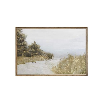 Madison Park Lake Walk Wall Art - Stunning Nature Landscape Canvas for Living Room