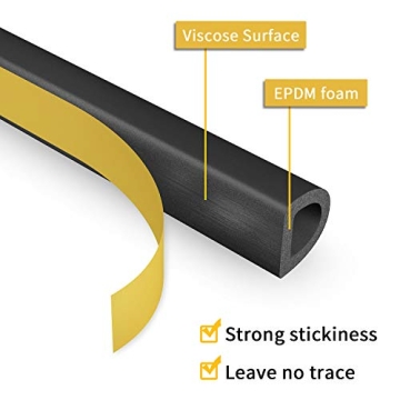 KELIIYO Weather Stripping | Self-adhesive Foam Seal Strip 66ft
