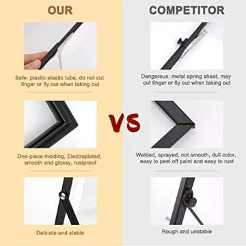 IZIDDO Black Floating Picture Frame Set of 2