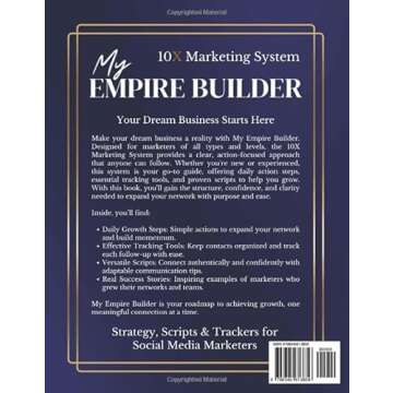 My Empire Builder: 10X Marketing System: 6-Month Edition - Strategy, Scripts & Trackers for Social M...