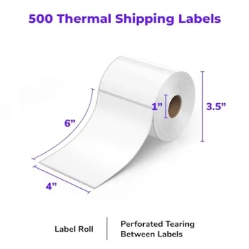 Rollo Direct Thermal Shipping Labels 500 for eCommerce Solutions