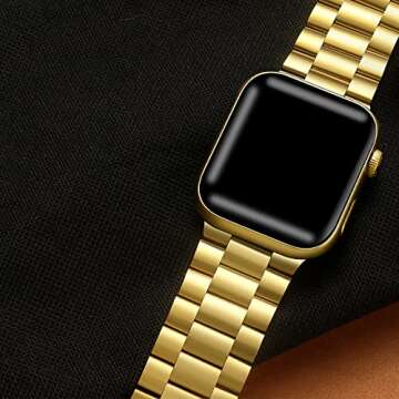 Libra Gemini Stainless Steel Apple Watch Band - Elegant & Durable