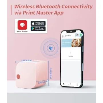 Compact Bluetooth Label Maker P12 - Portable & Fun