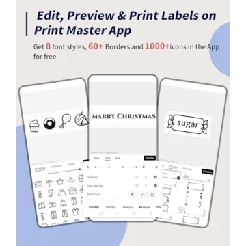 Compact Bluetooth Label Maker P12 - Portable & Fun
