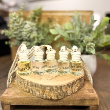 Amber & Vanilla Hanging Air Freshener for Car & Home