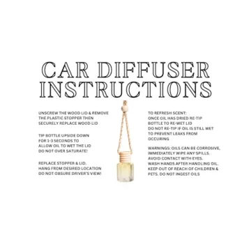 Amber & Vanilla Hanging Air Freshener for Car & Home