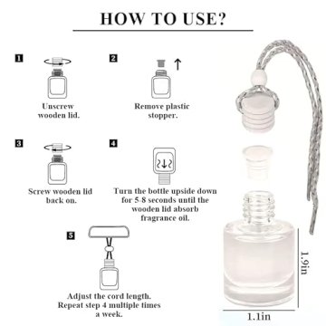 Amber & Vanilla Hanging Air Freshener for Car & Home