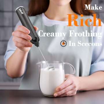 Tulevik Milk Frother - USB Rechargeable & 3-Speed Options