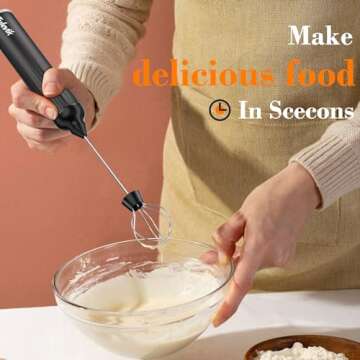 Tulevik Milk Frother - USB Rechargeable & 3-Speed Options