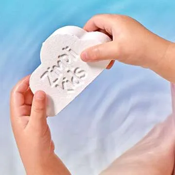 Zimpli Kids 3 x Large Cloud Rainbow Bath Bombs from, Special Effect Bath Bombs for Children, Handmade Bubble Bath Fizzies Gift Set, Organic Moisturising Vegan Friendly and Cruelty Free