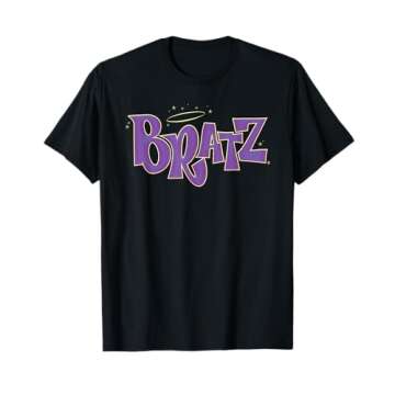 Trendy Bratz Purple Halo Logo T-Shirt for Fashion Fans
