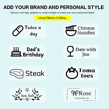 210 Clear Waterproof Labels for Kids and School Supplies