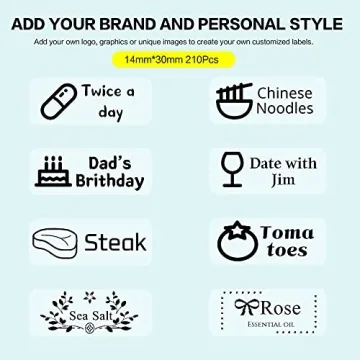 210 Clear Waterproof Labels for Kids and School Supplies