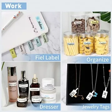 210 Clear Waterproof Labels for Kids and School Supplies