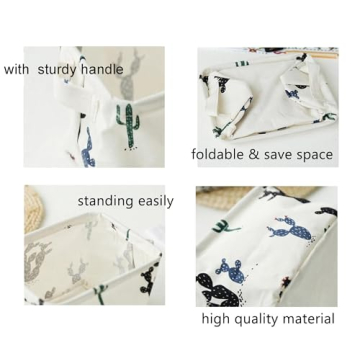 KRLIFCSL Cactus Storage Bins for Kids & Home Organization