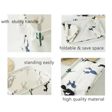 KRLIFCSL Cactus Storage Bins for Kids & Home Organization