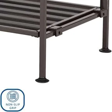 Stackable Storage Shelf - Seville Classics 3-Tier Shoe Rack