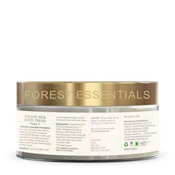 Forest Essentials Velvet Silk Body Cream - 200g Moisturizer