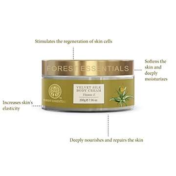 Forest Essentials Velvet Silk Body Cream - 200g Moisturizer