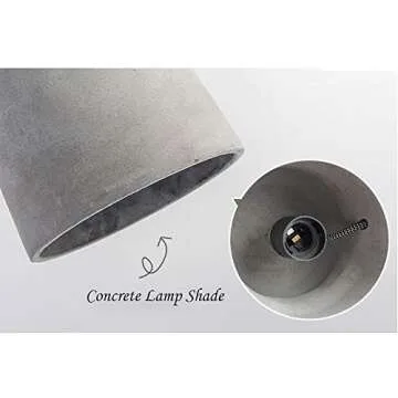 KWOKING Industrial Concrete Pendant Light for Modern Spaces