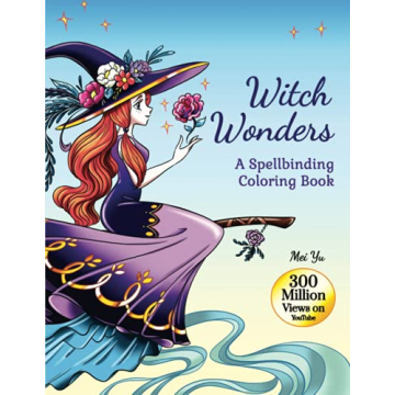 Witch Wonders: A Spellbinding Coloring Book (Large Softcover): Relaxing Fantasy Coloring Book for Te...