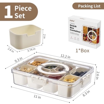 Aoshet Snack Box - Dishwasher Safe Snack Container
