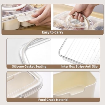 Aoshet Snack Box - Dishwasher Safe Snack Container