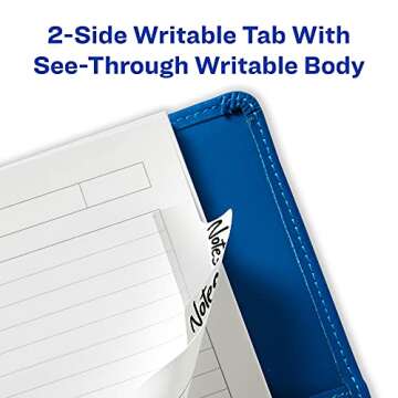 Avery Margin Ultra Tabs, 2.5" x 1", 2-Side Writable, White, 24 Repositionable Page Tabs (74789)