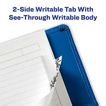 Avery Margin Ultra Tabs, 2.5" x 1", 2-Side Writable, White, 24 Repositionable Page Tabs (74789)