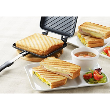 Yoshikawa SJ2408 Hot Sand Maker for Crispy Grilled Sandwiches