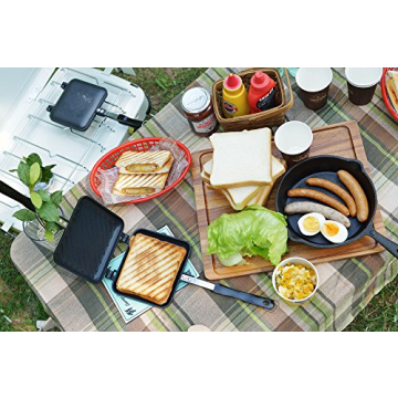 Yoshikawa SJ2408 Hot Sand Maker for Crispy Grilled Sandwiches