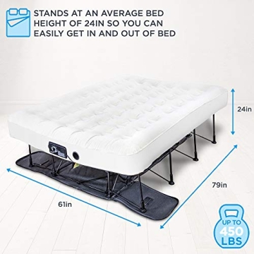 Comfortable Ivation EZ-Bed Queen Air Mattress for Guests