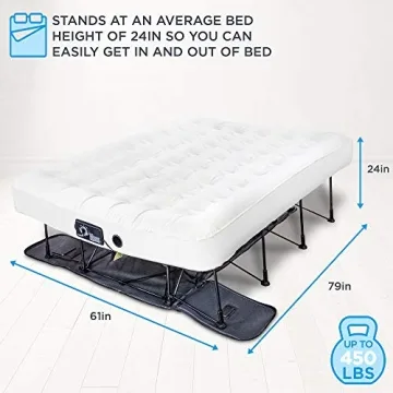 Comfortable Ivation EZ-Bed Queen Air Mattress for Guests